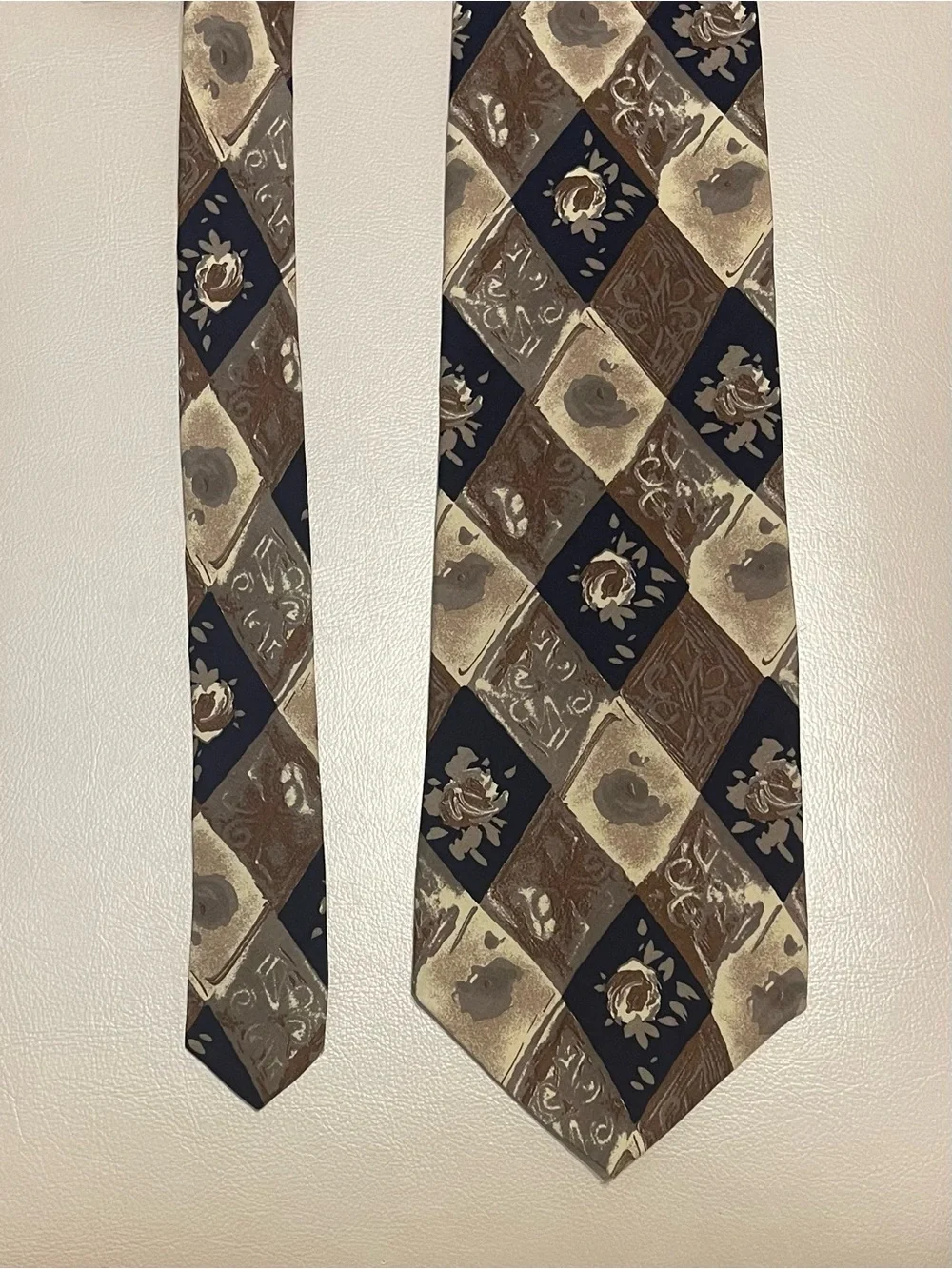 Vintage Natura Italian Silk Tie - Picture 4 of 4